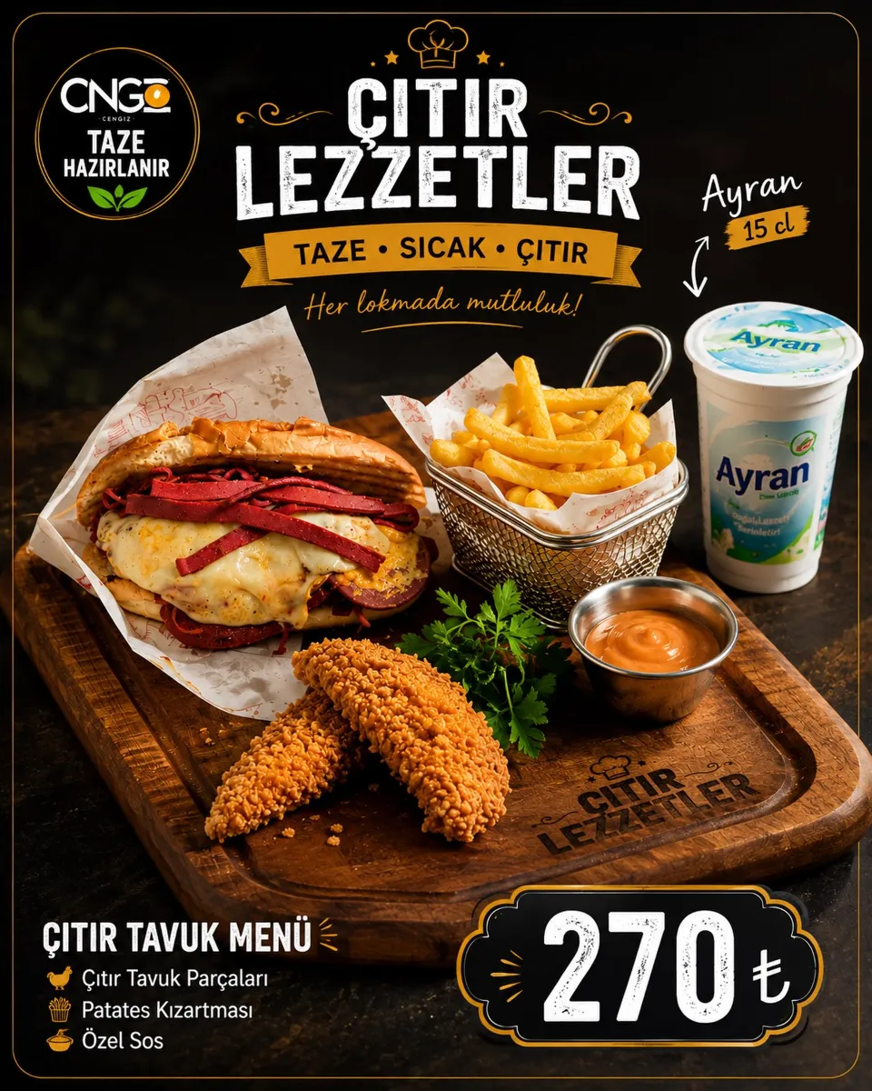 Çıtır Lezzetler Menü